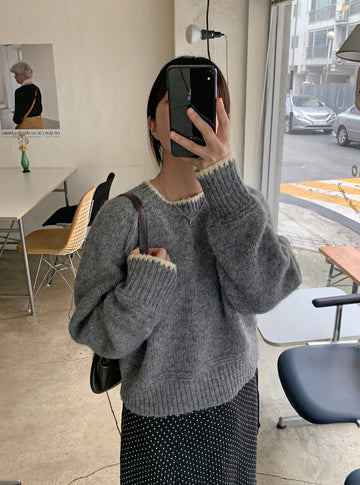 Everin color matching round knit